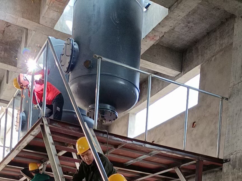 钢平台施工现场